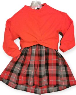 Felpa rossa nodo anteriore