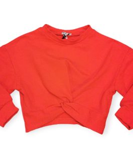 Felpa rossa nodo anteriore