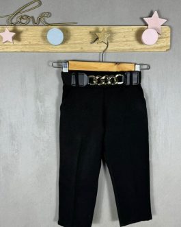 Pantalone nero in flanella