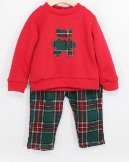 Completo neonato/a rosso